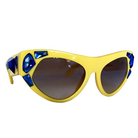 prada sunglassses yellow|prada sunglasses price.